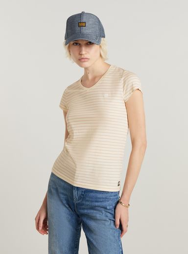 Stripe Eyben Slim V-Neck Top 2.0